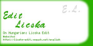 edit licska business card